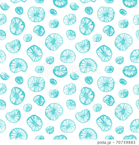 Watercolor Lotus leaves on white, seamless pattern Watercolor Lotus leaves on white, seamless pattern 70739883