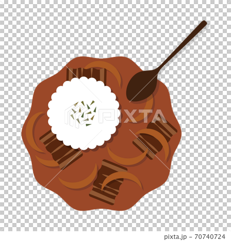 ハヤシライスのイラスト ハヤシライスのイラスト 70740724