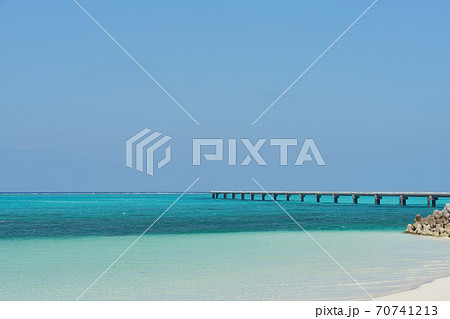下地島空港17エンド 17end の絶景の写真素材 下地島空港17エンド 17end の絶景の写真素材