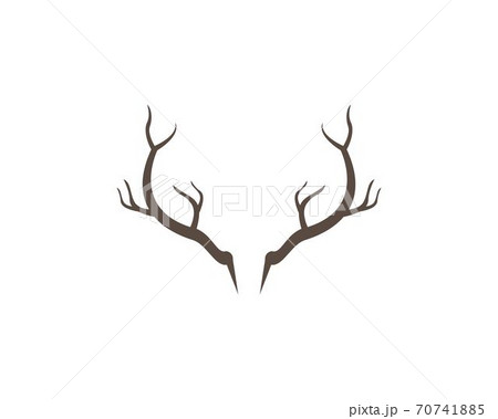 Antler ilustration logo vector Antler ilustration logo vector 70741885
