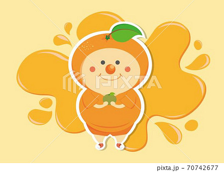 オレンジ色 オレンジ 橙 70742677