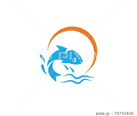 Fish logo template 70742836