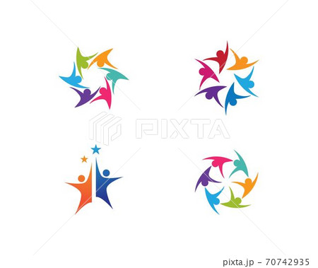 Community, network and social icon 70742935