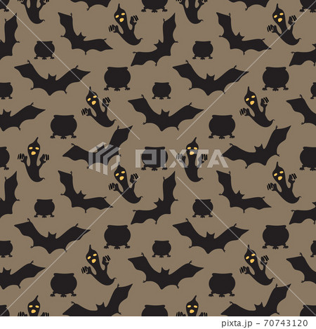 Happy halloween vector seamless pattern. Happy halloween vector seamless pattern. 70743120