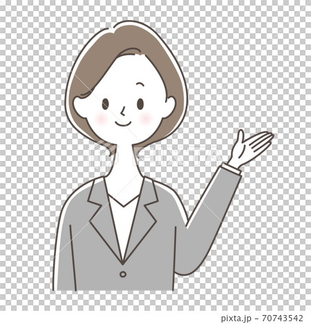 A woman in a suit to guide 70743542
