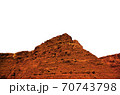 Isolated Red Rock mountain isolated on Mars 70743798