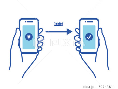 電子マネー オンライン決済 送金 キャッシュレス 電子マネー オンライン決済 送金 キャッシュレス 70743811