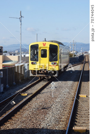 土佐くろしお鉄道ごめん・なはり線からの車窓風景　レールバス気動車 70744045