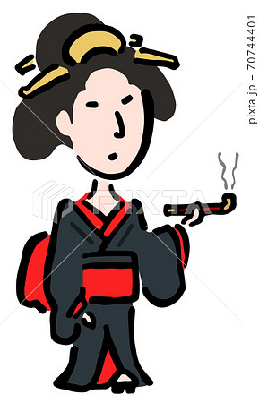 Smoking Geisha 70744401