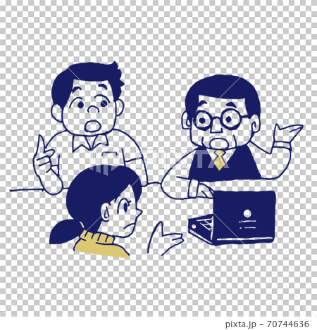 現場での会議 現場での会議 70744636