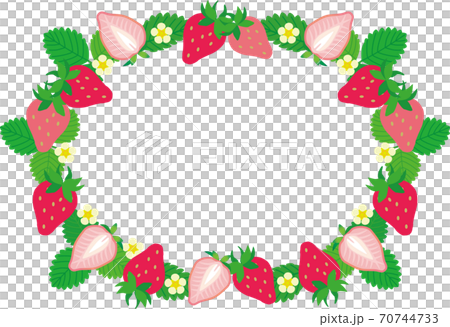 Strawberry wreath frame Strawberry wreath frame 70744733