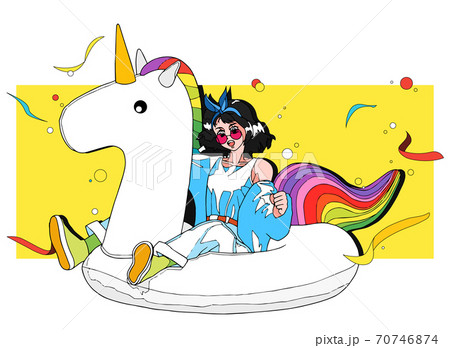 Advertising poster in comic style, retro style pop art illustration 010 70746874