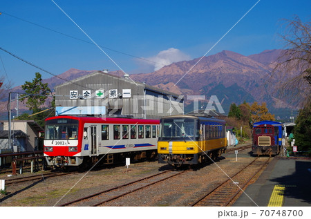 高森線と阿蘇山 高森線と阿蘇山 70748700
