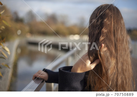 The girl on the embankment. The girl on the embankment. 70750889
