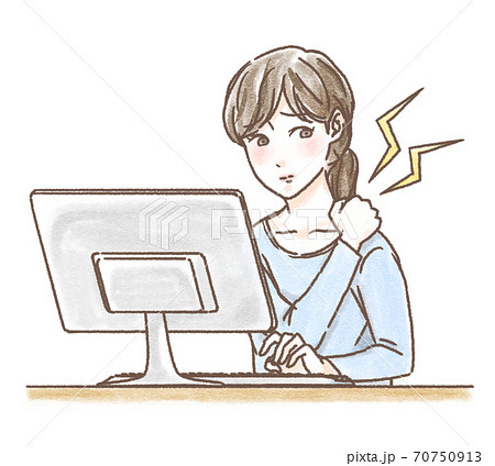女性 肩こり デスクトップ 女性 肩こり デスクトップ 70750913
