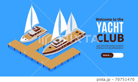 Yacht Club Horizontal Banner 70751470