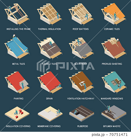 Roofer Isometric Set 70751471