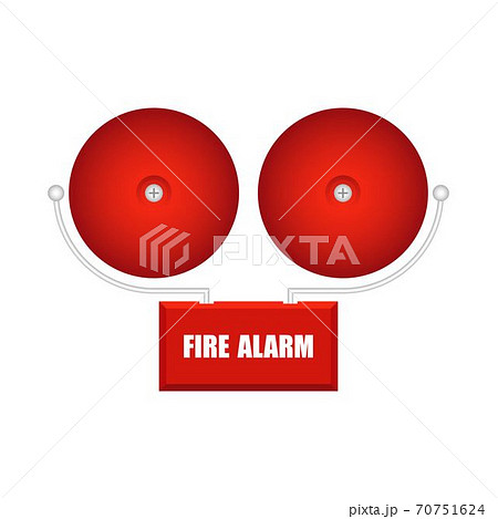 Set of fire alarms vector illustration isolated on white background Set of fire alarms vector illustration isolated on white background 70751624