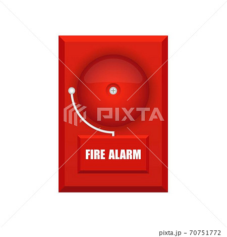 Set of fire alarms vector illustration isolated on white background 70751772