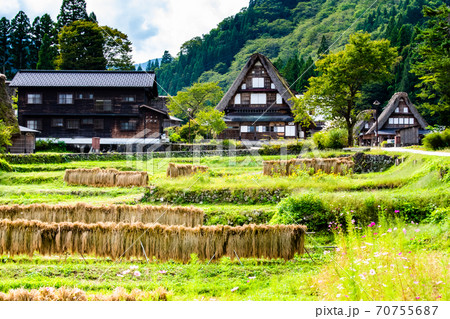 富山・五箇山 初秋の 相倉合掌造り集落 富山・五箇山 初秋の 相倉合掌造り集落 70755687