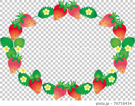 苺のリースフレーム 70758434