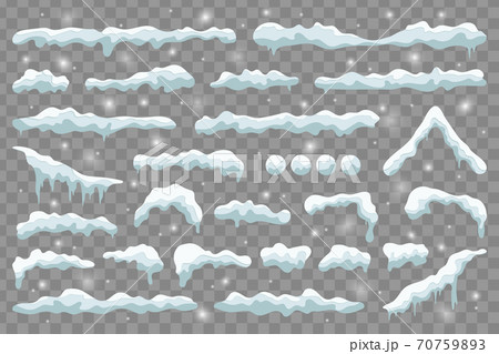 snow caps set 70759893