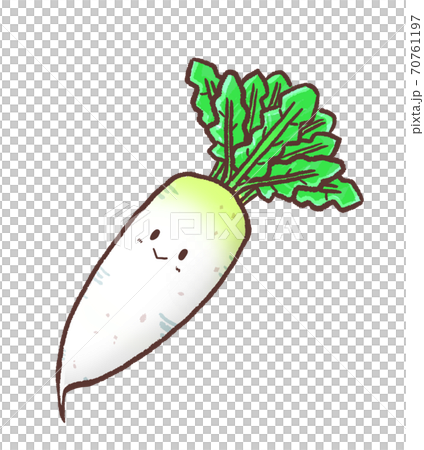 R:もっとメルヘンな野菜  大根 キャラクター 70761197
