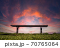 Sunset over Bench 70765064