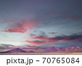 Amazing sunset sky over Altiplano, Bolivia 70765084