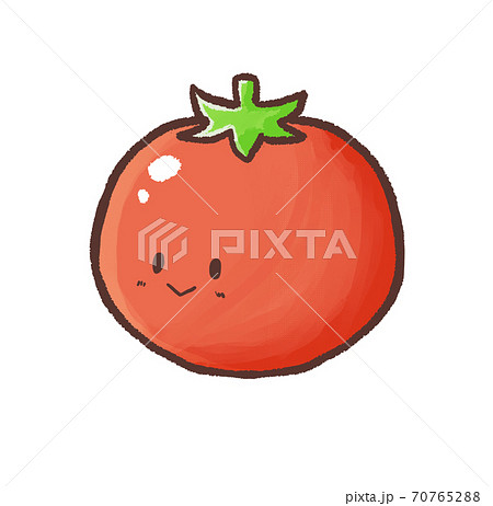 R もっとメルヘンな野菜 トマト キャラクターのイラスト素材