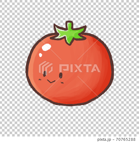R もっとメルヘンな野菜 トマト キャラクターのイラスト素材