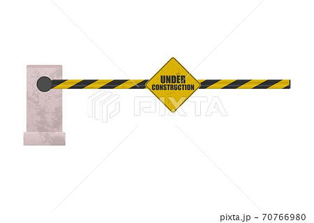 Under construction barrier vector illustration 70766980