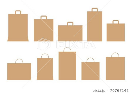 Shopping paper bag vector illustration isolated 70767142