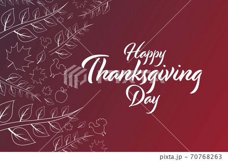 Happy Thanksgiving Day. Holiday concept. Template for background, banner, card, poster with text 70768263