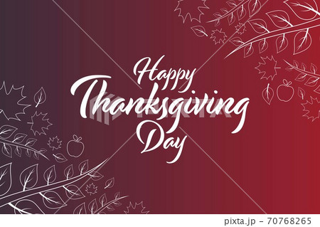 Happy Thanksgiving Day. Holiday concept. Template for background, banner, card, poster with text Happy Thanksgiving Day. Holiday concept. Template for background, banner, card, poster with text 70768265