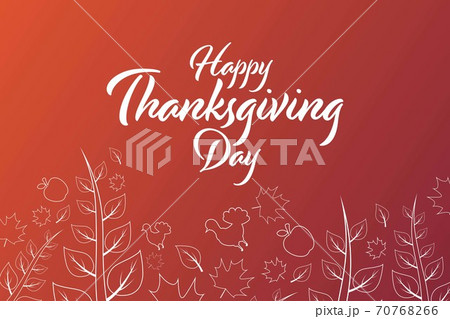 Happy Thanksgiving Day. Holiday concept. Template for background, banner, card, poster with text 70768266