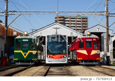 阪堺電軌鉄道の路面電車 阪堺電軌鉄道の路面電車 70768413
