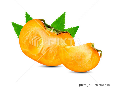 persimmons isolated on white background 70768740