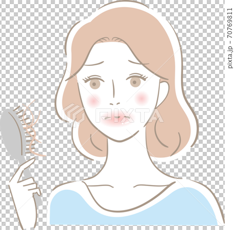 脫髮女性 脫髮女性 70769811
