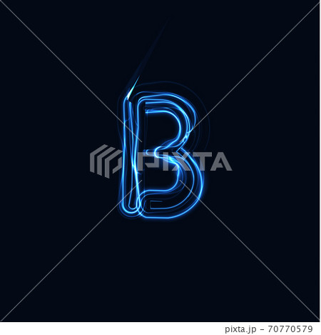 Lightning Realistic letter B, bright gloving logo, electric energy glow style symbol, blue tesla plasma type sign. Thunderbolt vector illustration, typography design Lightning Realistic letter B, bright gloving logo, electric energy glow style symbol, blue tesla plasma type sign. Thunderbolt vector illustration, typography design 70770579