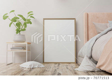 寝室 寝間 インテリアのイラスト素材