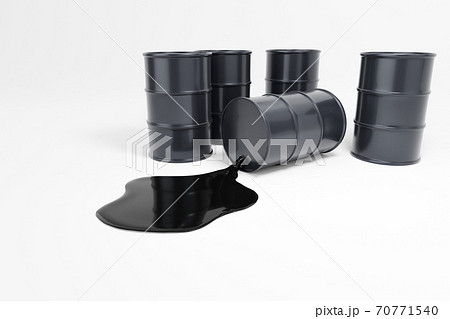 ドラム缶 油 石油のイラスト素材
