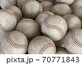 Baseball balls. Render 3d illustration 70771843