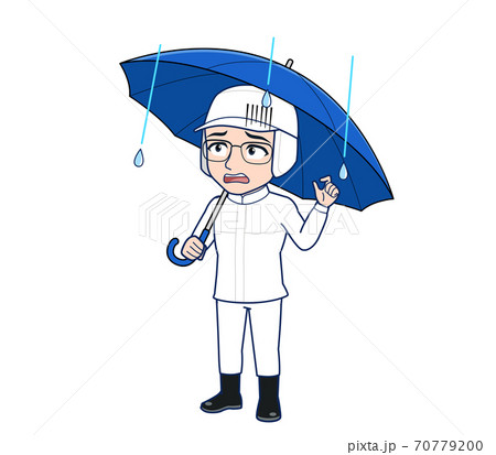 young man in white hygienic clothes young man in white hygienic clothes 70779200