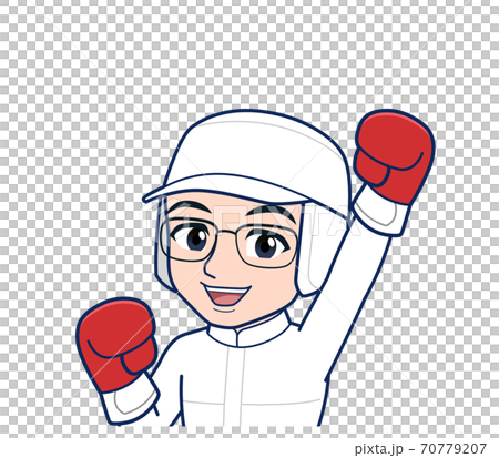 boxing, boxing glove, blue collar worker 70779207