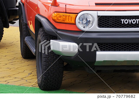 トヨタのSUV FJクルーザーのフロント トヨタのSUV FJクルーザーのフロント 70779682