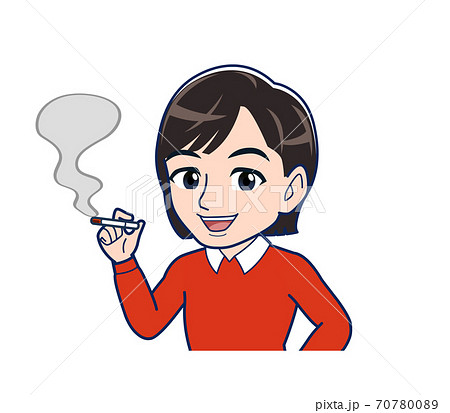Beautiful woman dressed in red clothes 70780089