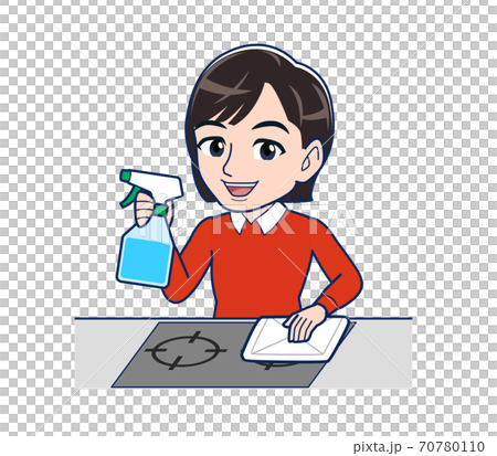 Beautiful woman dressed in red clothes Beautiful woman dressed in red clothes 70780110