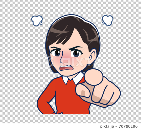 Beautiful woman dressed in red clothes 70780190