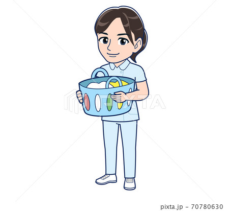 Nurse in a light blue uniform 70780630
